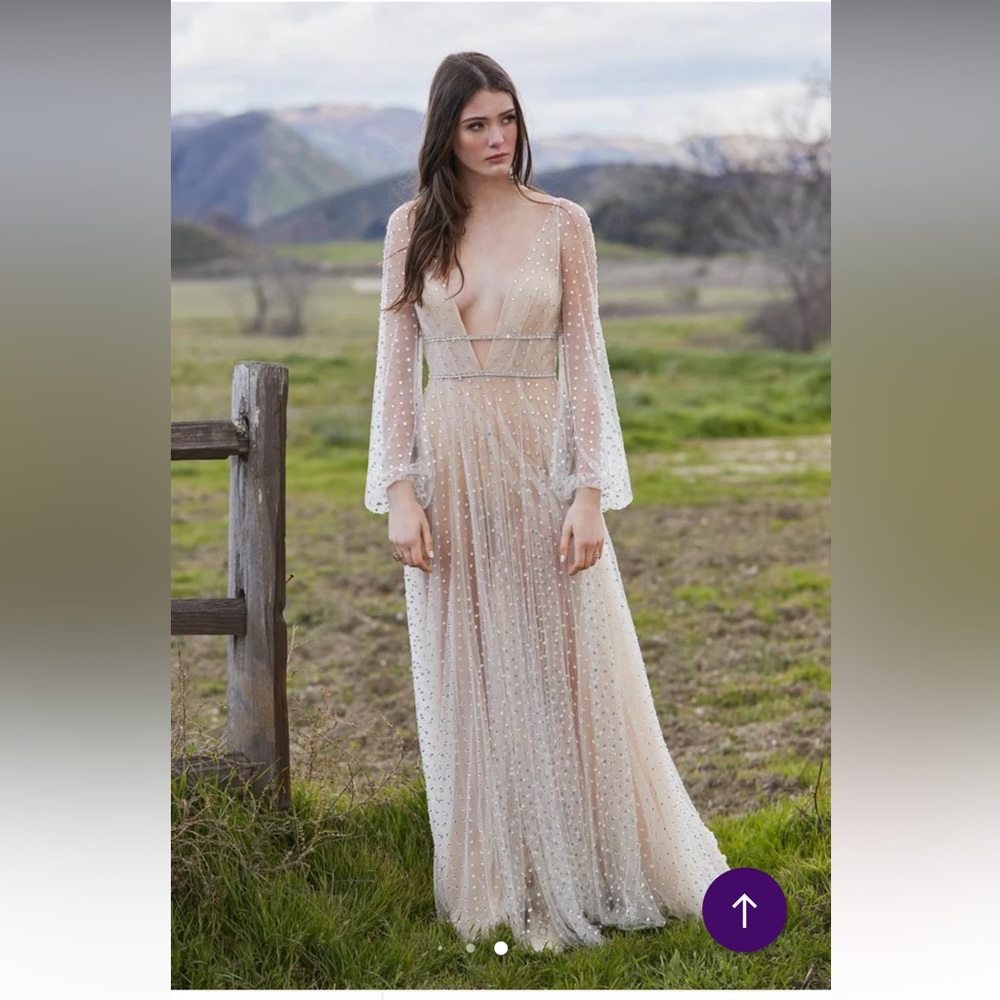 NWT Anthropologie Wedding Dress with Embellishments by Willowby